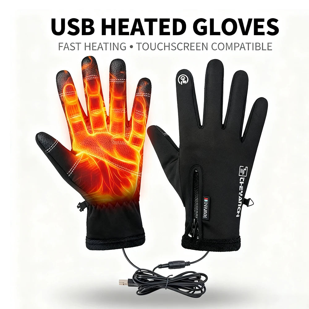 Premium Heated Touch Screen Winter Gloves