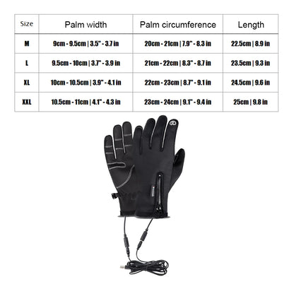 Premium Heated Touch Screen Winter Gloves